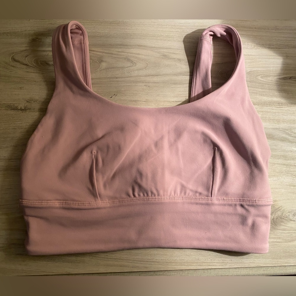 Lululemon align bra light support, C/D cup in color peony